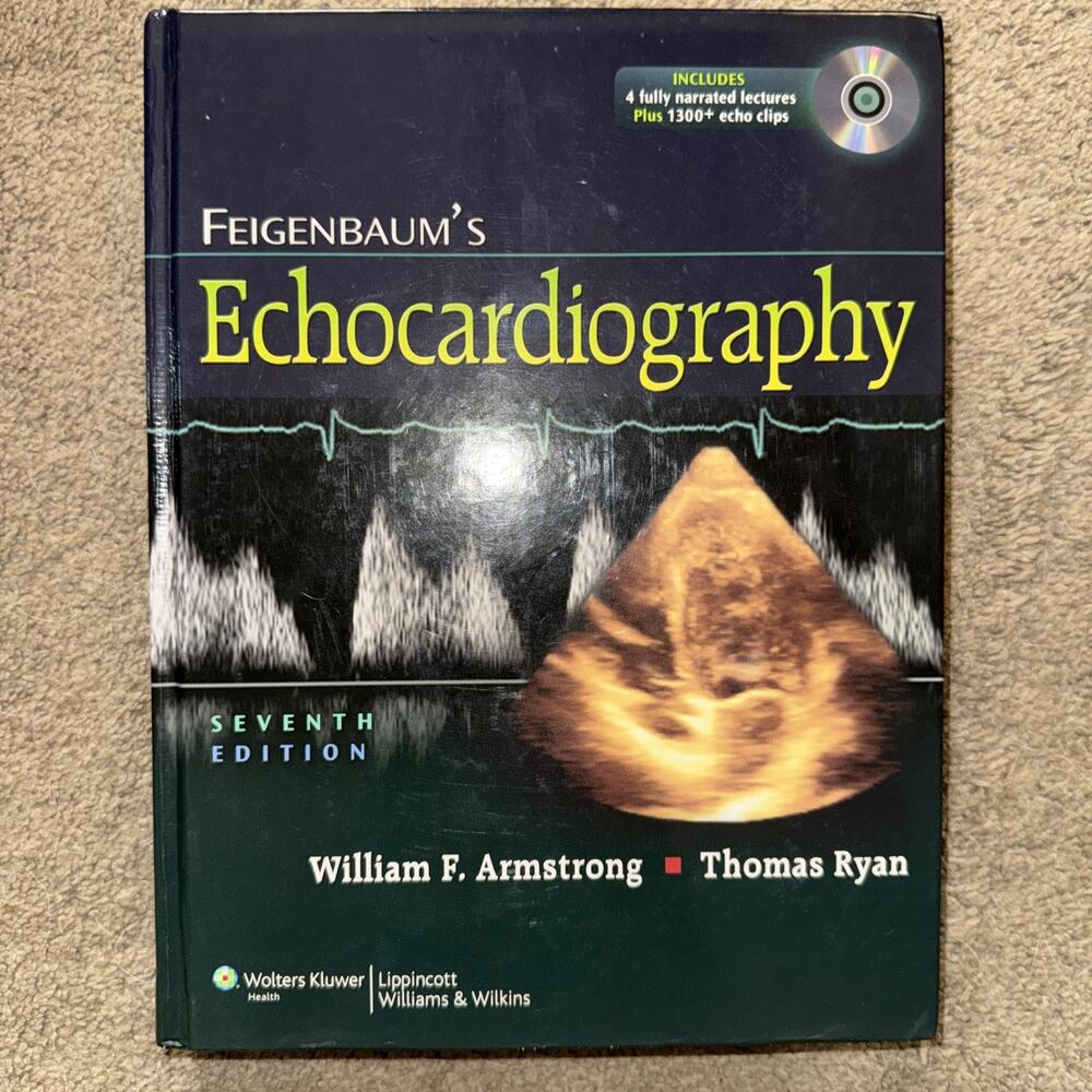 Feigenbaum's Echocardiography 7th Ed SEALED DVD Video Atlas Armstrong Ryan